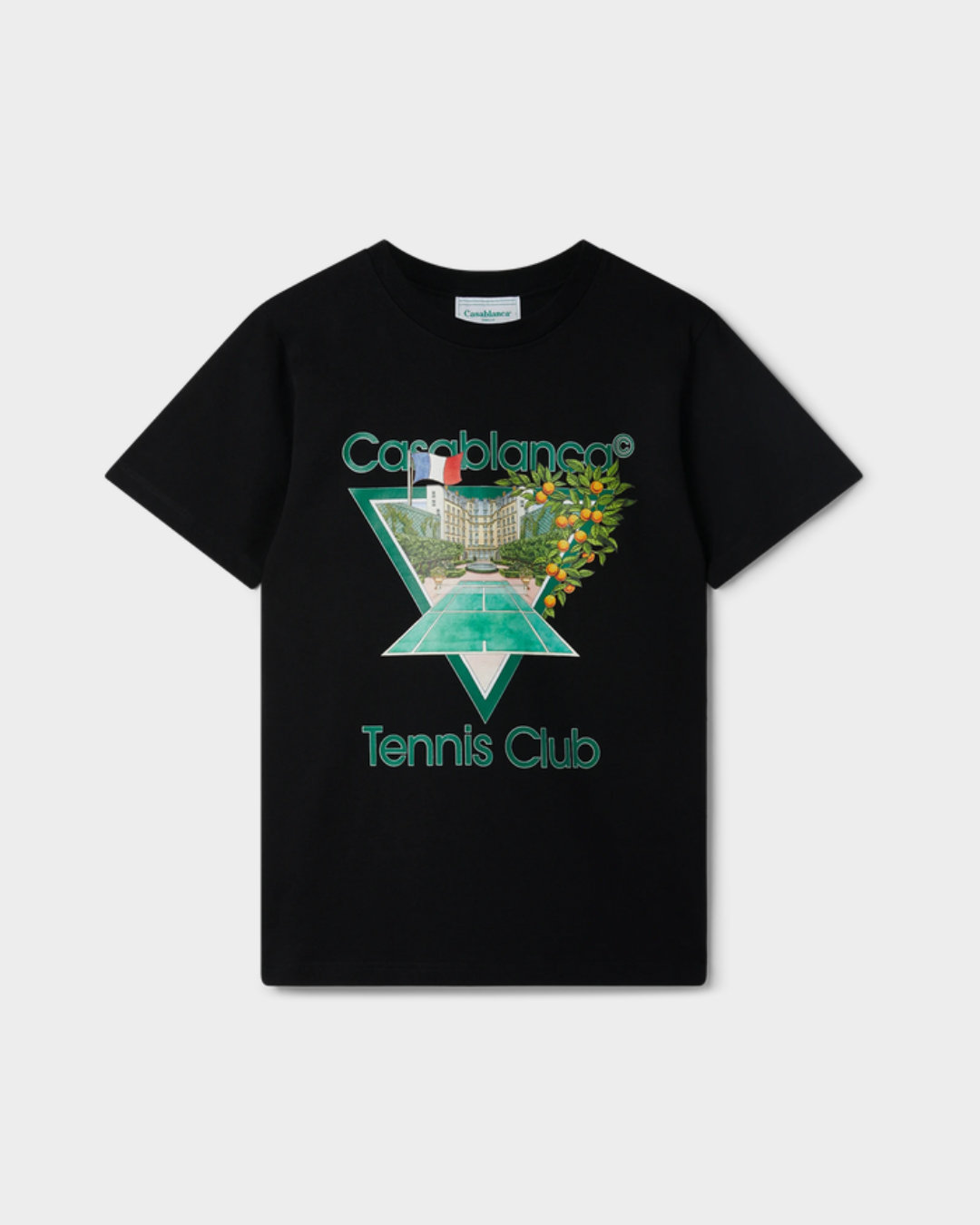 Casablanca Black Tennis Club Icon T-Shirt