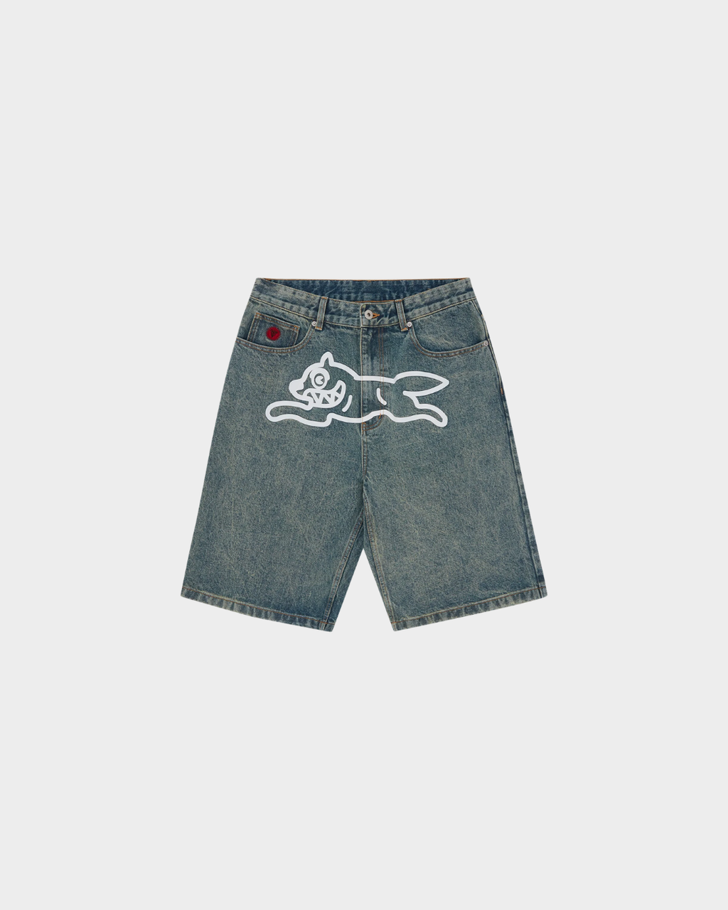 ICECREAM  Running Dog Denim Shorts