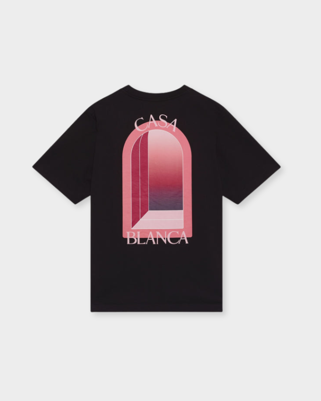 Casablanca Black & Pink Arches Short Sleeve Tee
