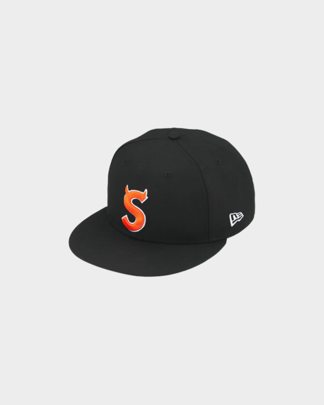 Supreme Devil S Logo New Era Hat - Black