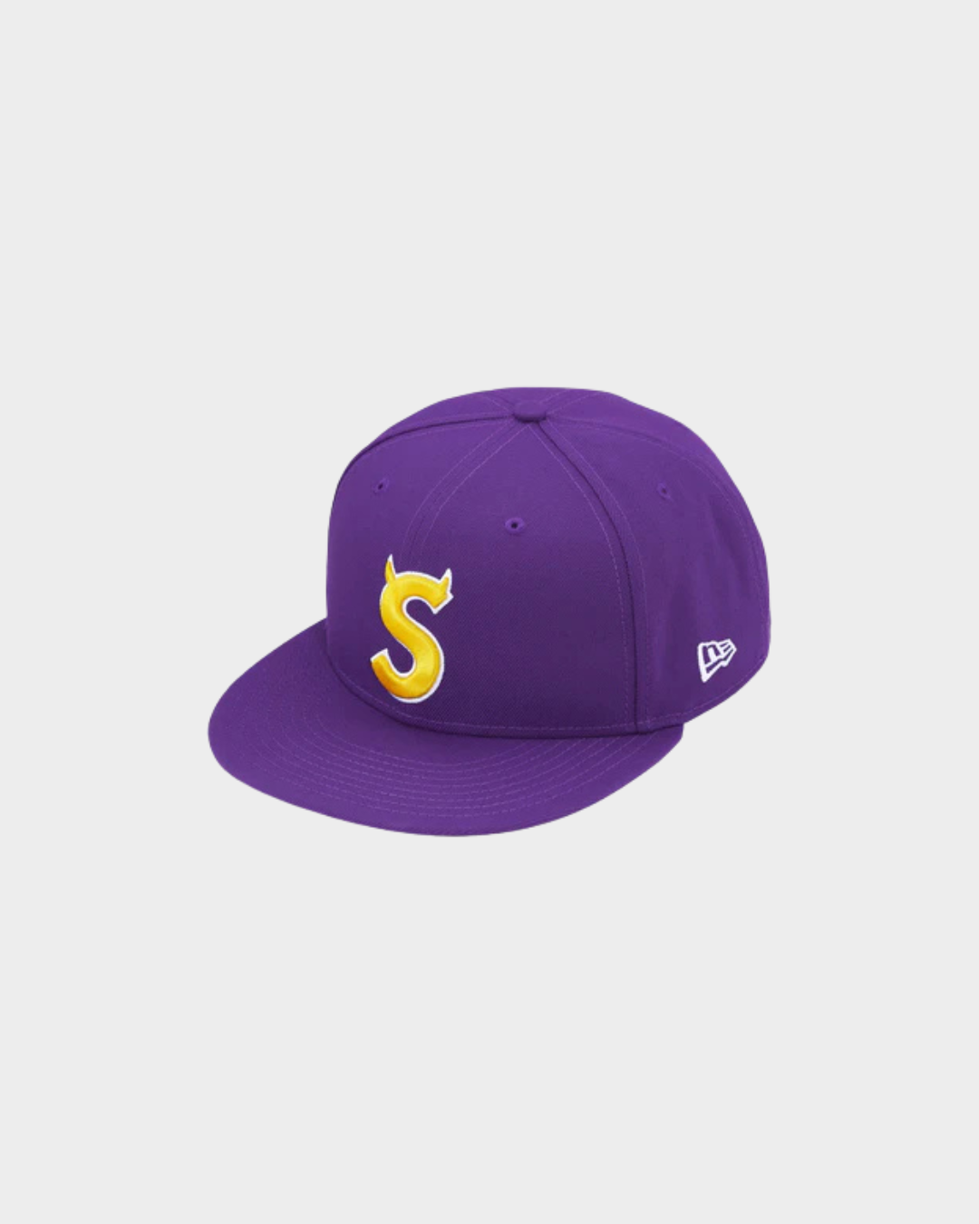 Supreme Devil S Logo New Era Hat - Purple