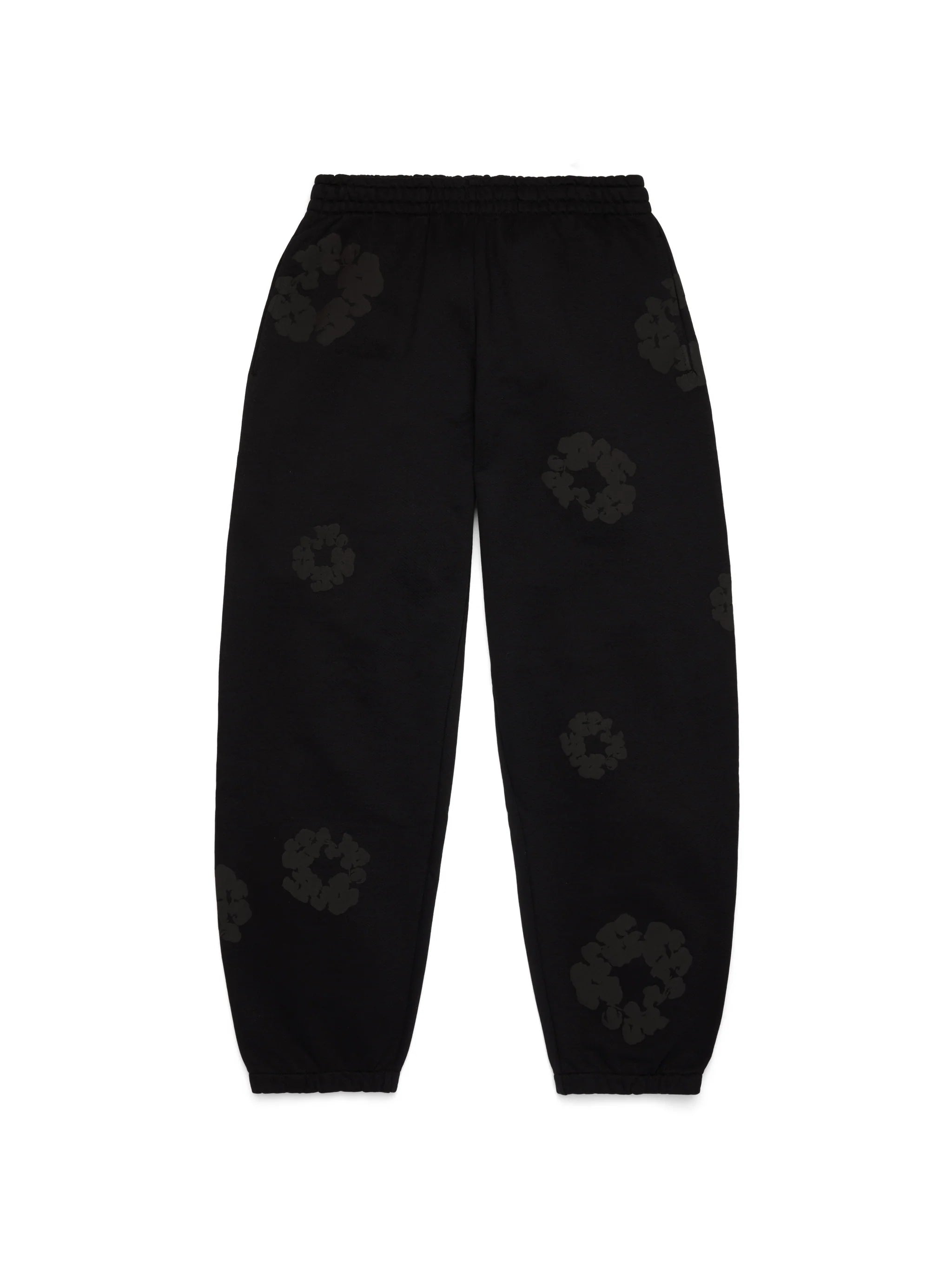Denim Tears Mono Cotton Wreath Sweatpants - Black