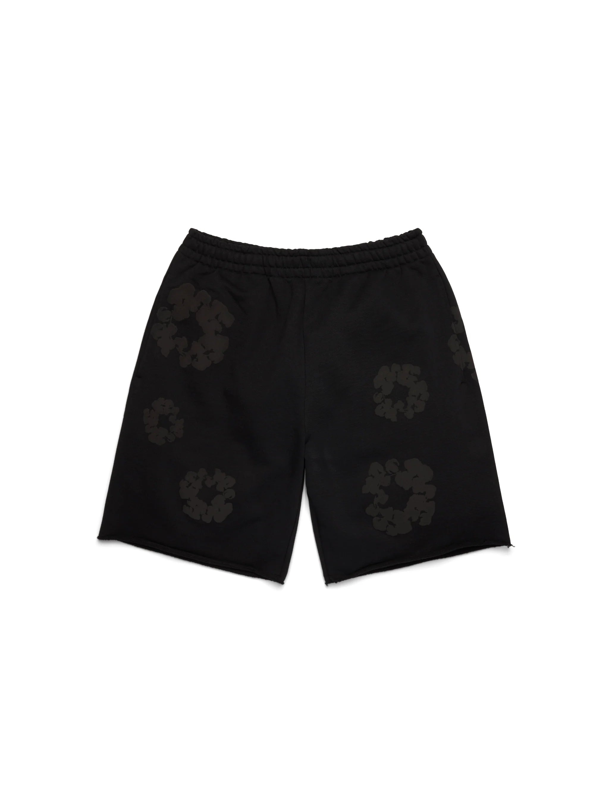 Denim Tears Mono Cotton Wreath Sweatshorts - Black