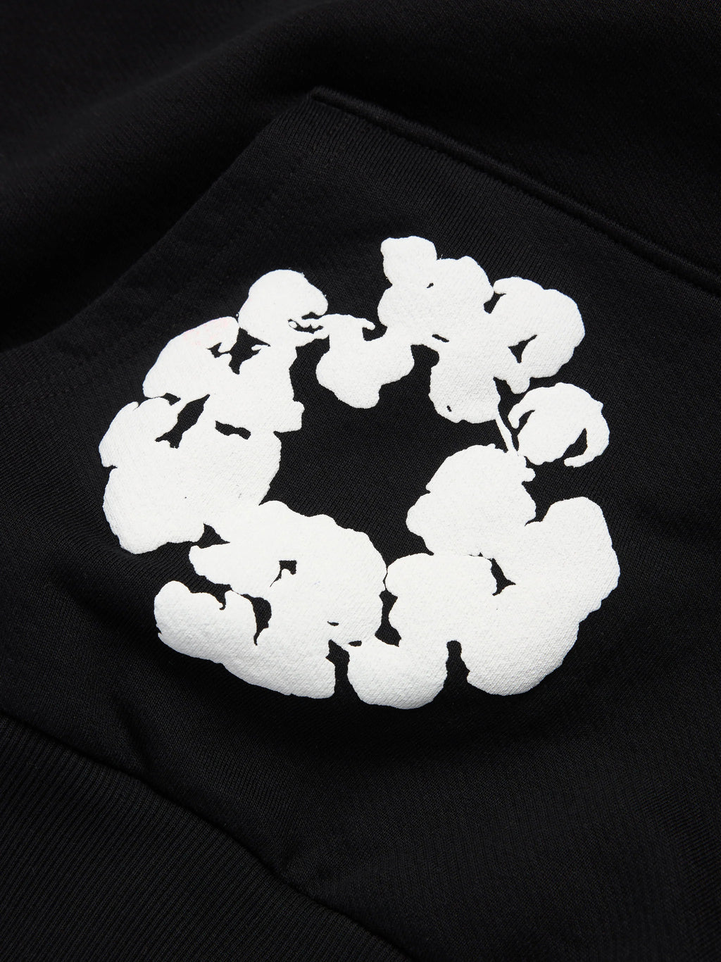 Denim Tears Cotton Wreath Hoodie - Black