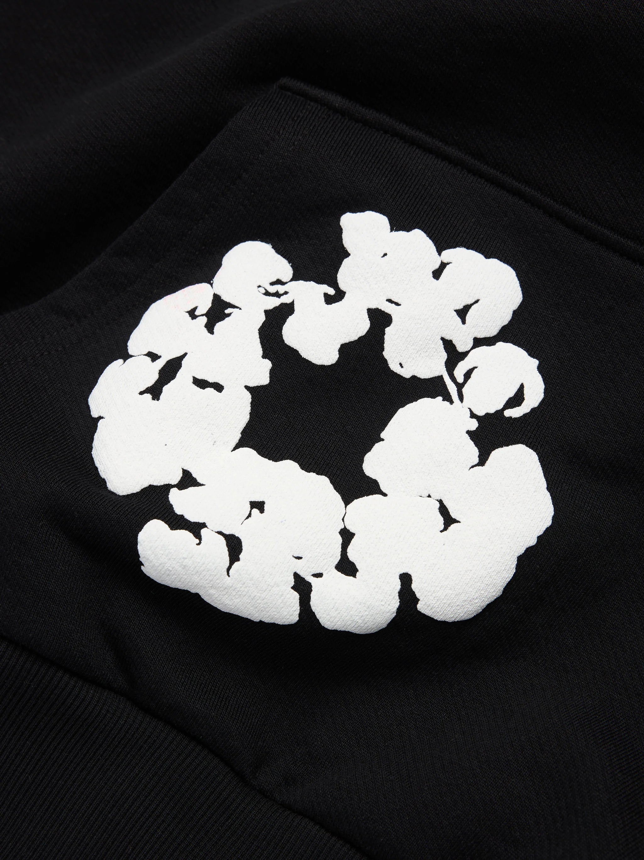 Denim Tears Cotton Wreath Hoodie - Black