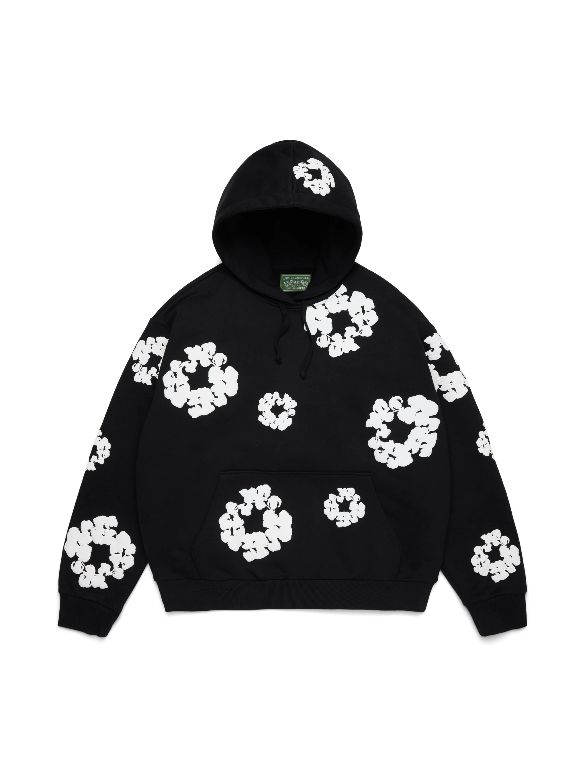 Denim Tears Cotton Wreath Hoodie - Black