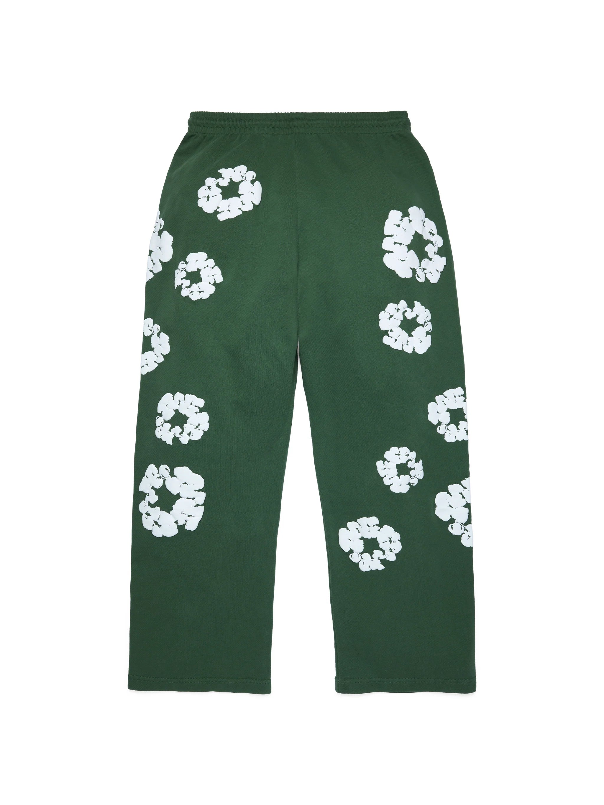 Denim Tears Cotton Wreath Baggy Sweatpants - Green