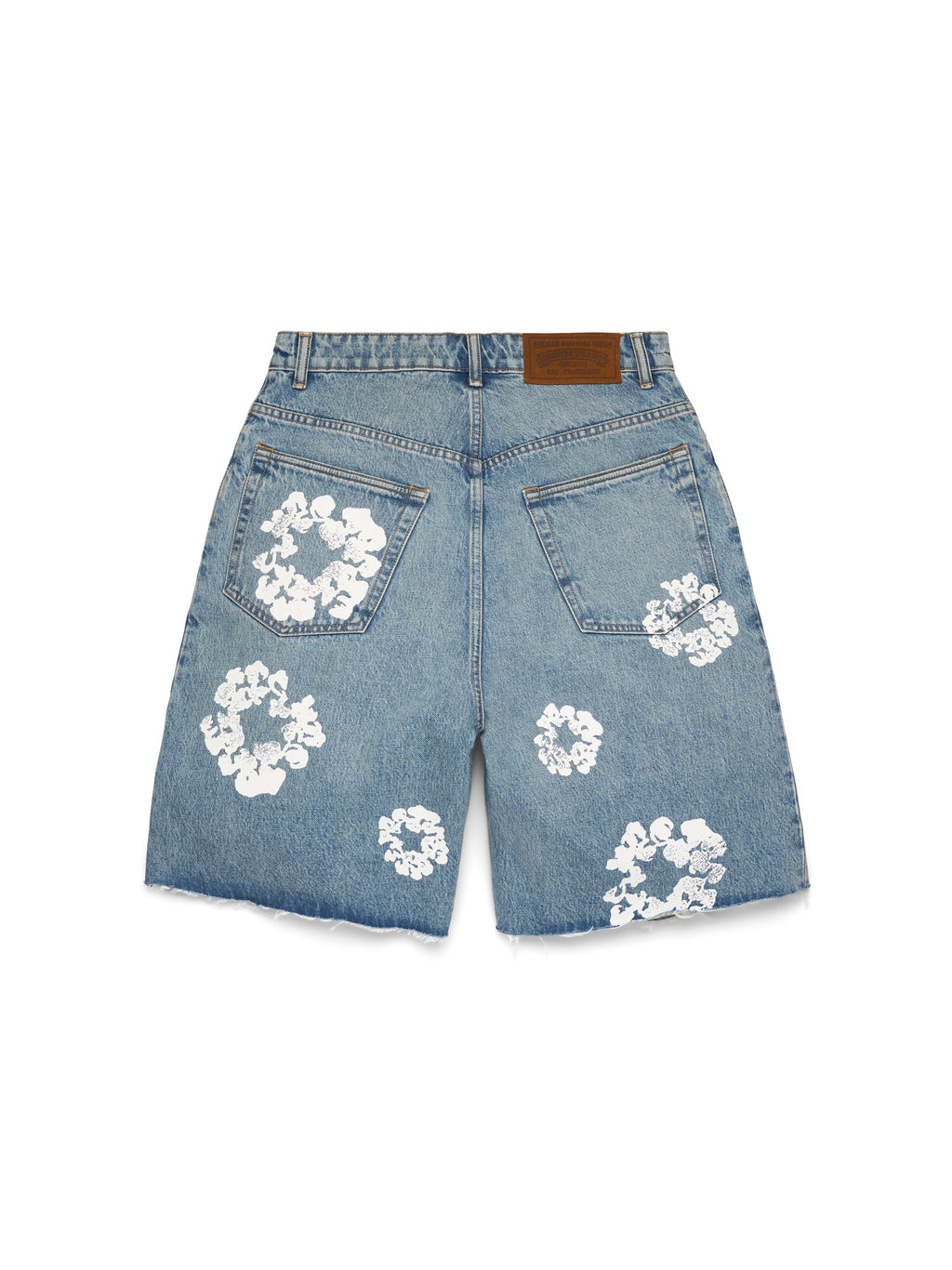 Denim Tears Light Wash Cotton Wreath Denim Short