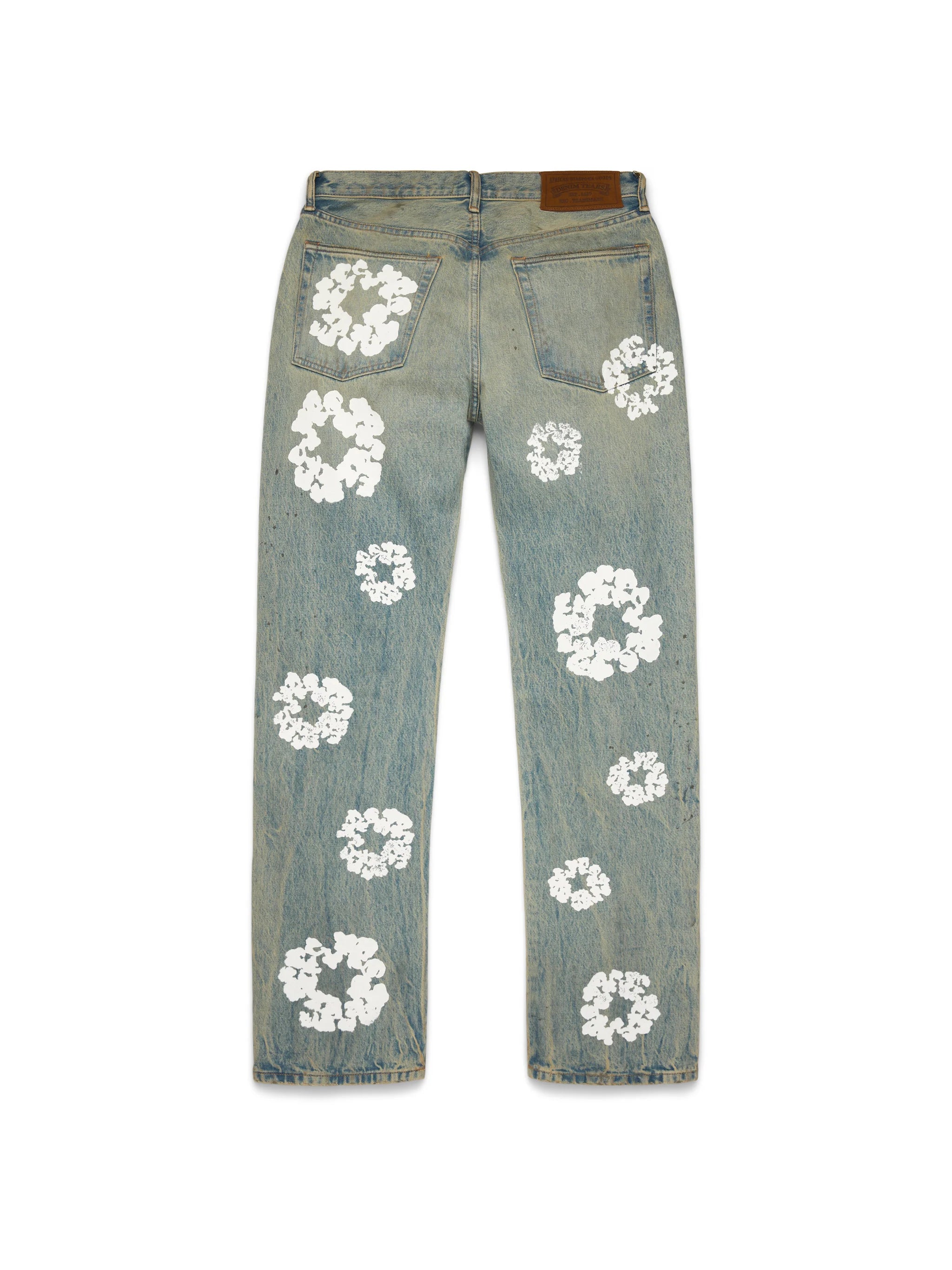 Denim Tears Straight Cotton Wreath Denim Pant Dirty Wash