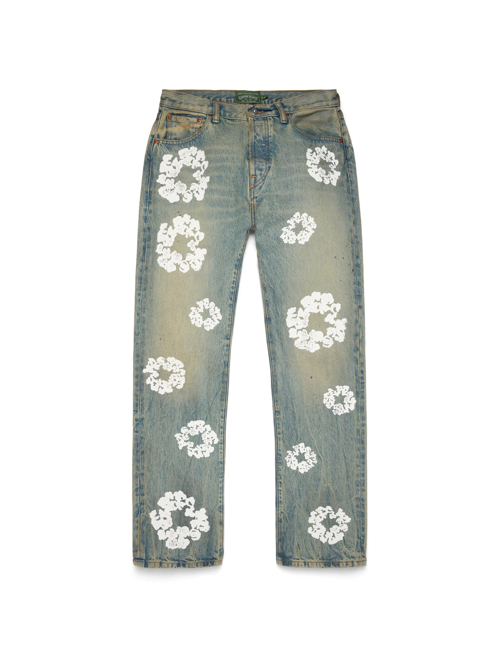 Denim Tears Straight Cotton Wreath Denim Pant Dirty Wash