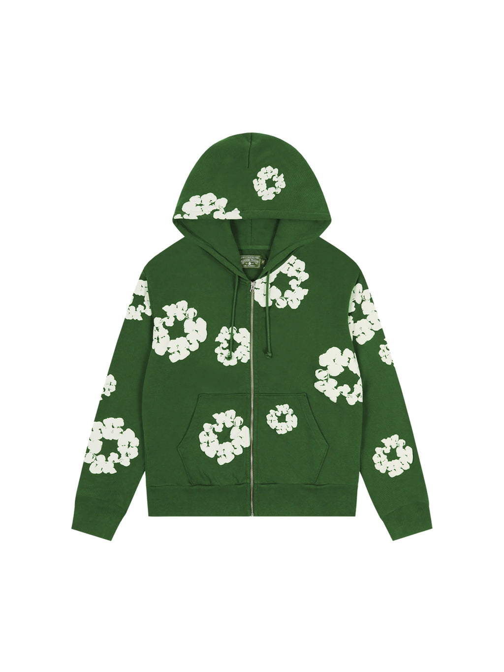 Denim Tears Cotton Wreath Zip Hoodie - Green