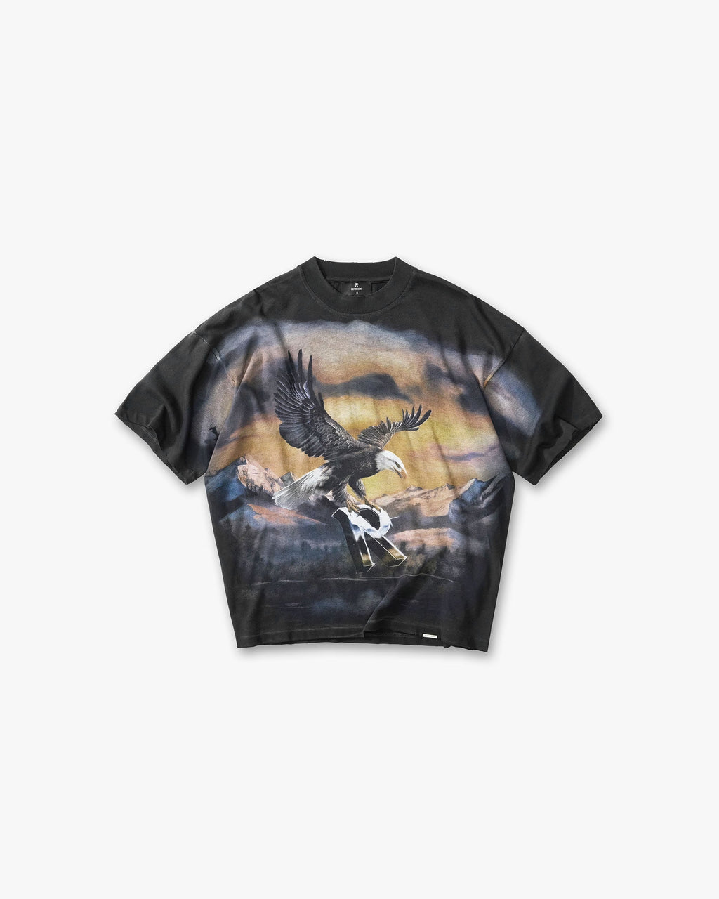 Represent Chrome Flight T-Shirt - Stained Black